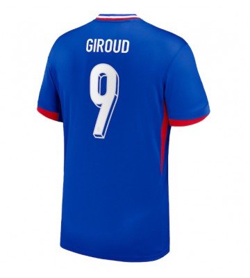 Frankrig Olivier Giroud #9 Replika Hjemmebanetrøje EM 2024 Kortærmet